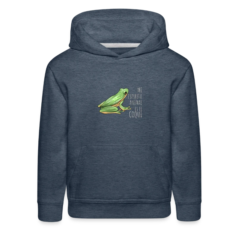 Mi Espiritu Animal es el Coqui Boricua Puerto Rico - Kids‘ Premium Hoodie
