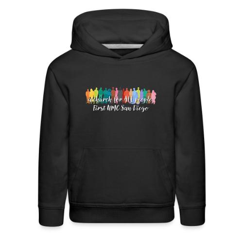 a church for all people - with colorful graphic - Kids‘ Premium Hoodie