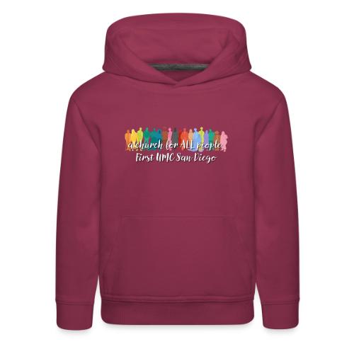 a church for all people - with colorful graphic - Kids‘ Premium Hoodie