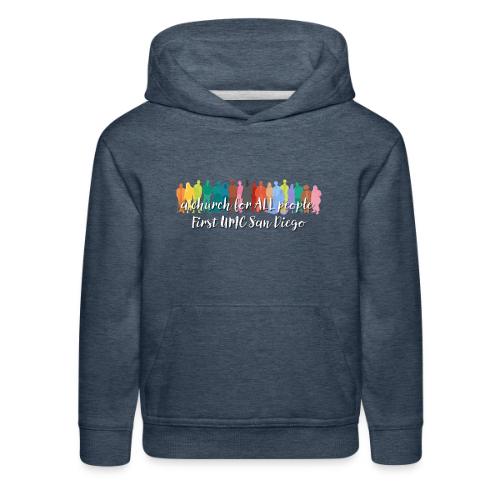 a church for all people - with colorful graphic - Kids‘ Premium Hoodie