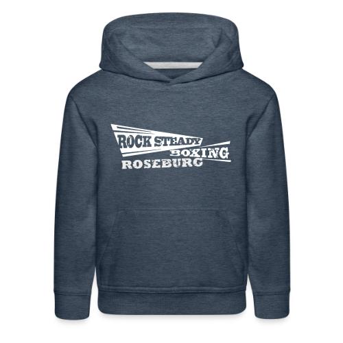 Rock Steady Boxing of Roseburg White - Kids‘ Premium Hoodie