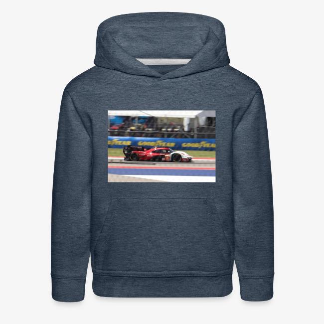 Racecar red black and white