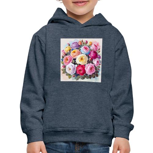 beautiful flowers floral design, wellness, nature - Kids‘ Premium Hoodie