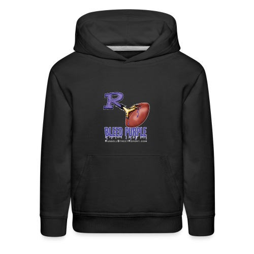 ravens r bleed shirt png - Kids‘ Premium Hoodie