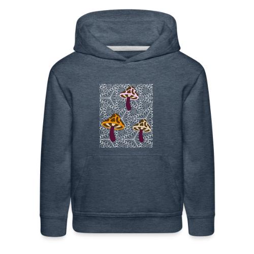 Fall Season Mushroom Designs - Kids‘ Premium Hoodie