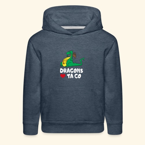 Dragons Love Taco Funny T Shirt - Kids‘ Premium Hoodie