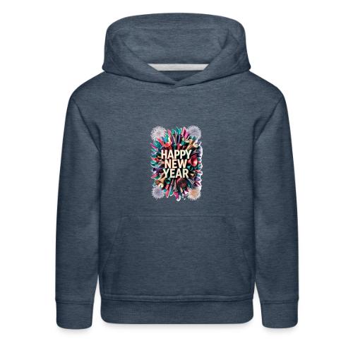 New Year's Party Horn T-Shirt - Kids‘ Premium Hoodie