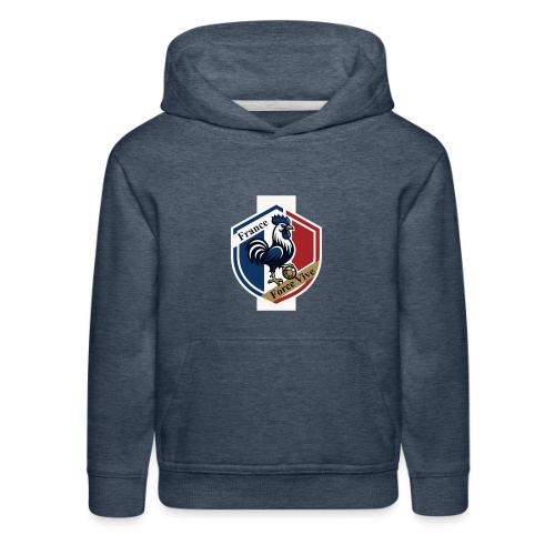 France Rooster T-Shirt, Bleu-Blanc-Rouge gift - Kids‘ Premium Hoodie