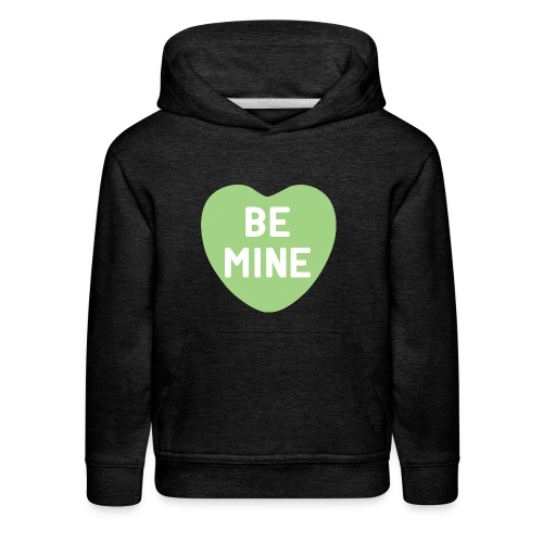 Be Mine Green Candy Heart - Kids‘ Premium Hoodie