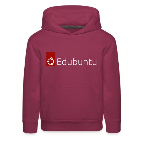 Edubuntu Logo 2023 - White - Kids‘ Premium Hoodie