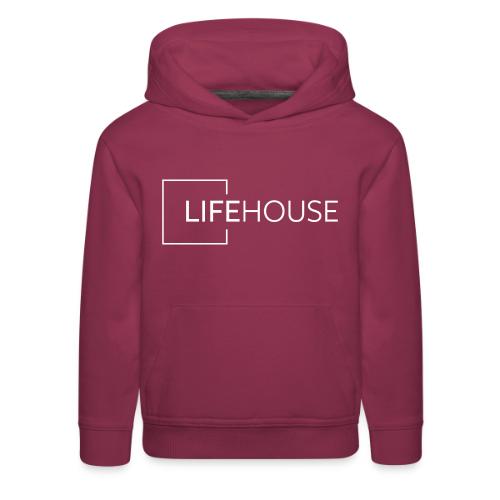 LH Logo White - Kids‘ Premium Hoodie