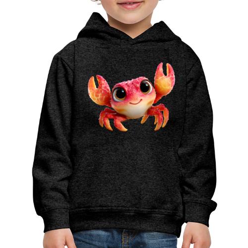 Cheerful Red Baby Crab Character - Kids‘ Premium Hoodie