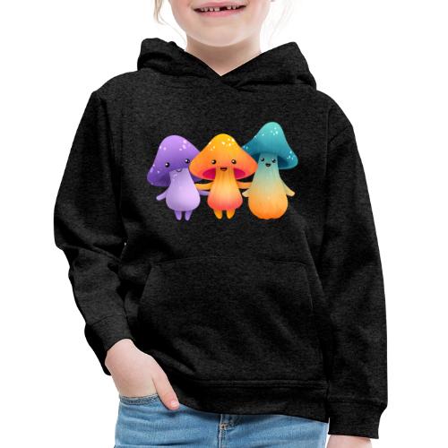 Cheerful Mushroom Friends - Kids‘ Premium Hoodie