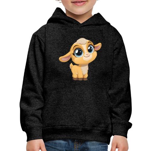 Sweet Cartoon Baby Goat with Joyful Smile - Kids‘ Premium Hoodie