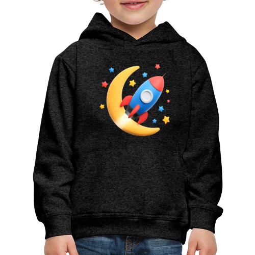Rocket to the Crescent Moon - Kids‘ Premium Hoodie
