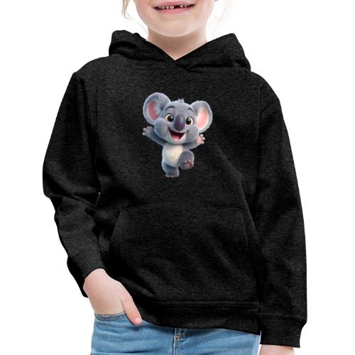 Joyful 3D Baby Koala with Arms Up - Kids‘ Premium Hoodie