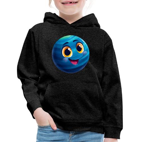 Smiling Blue Planet - Kids‘ Premium Hoodie