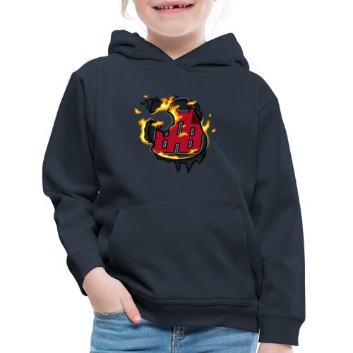 BAB Logo on FIRE! - Kids‘ Premium Hoodie
