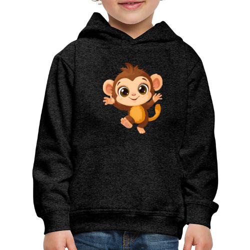 Dancing Baby Monkey Joyful - Kids‘ Premium Hoodie