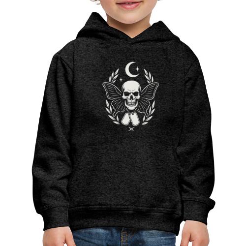 Skull butterfly dog tags - Kids‘ Premium Hoodie