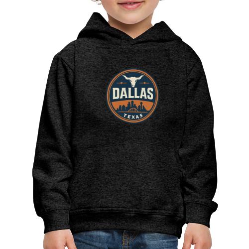 Vintage Dallas Texas Western Skyline Retro Cowboy - Kids‘ Premium Hoodie