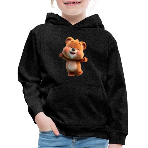 Joyful Baby Bear with Arms Up - Kids‘ Premium Hoodie