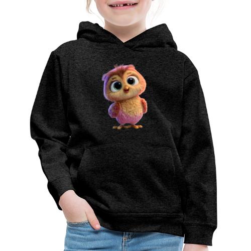 Adorable Baby Owl with Big Eyes - Kids‘ Premium Hoodie