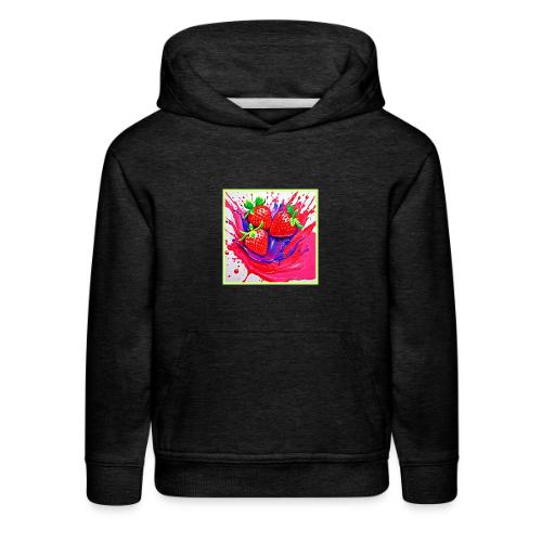 Vibrant Strawberry Splash - Kids‘ Premium Hoodie