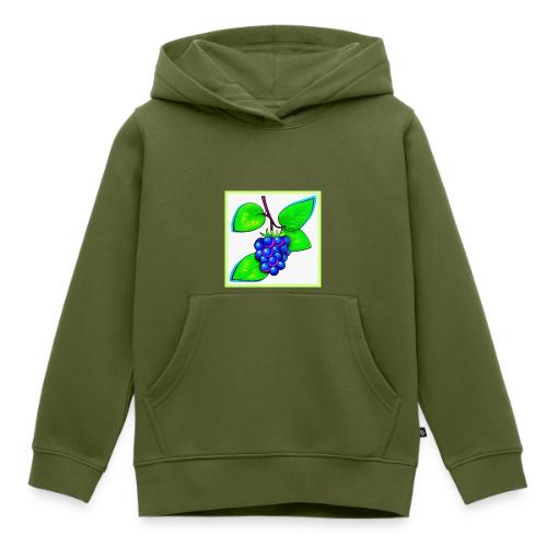 Vibrant Blueberry Pop Art - Kids‘ Premium Hoodie