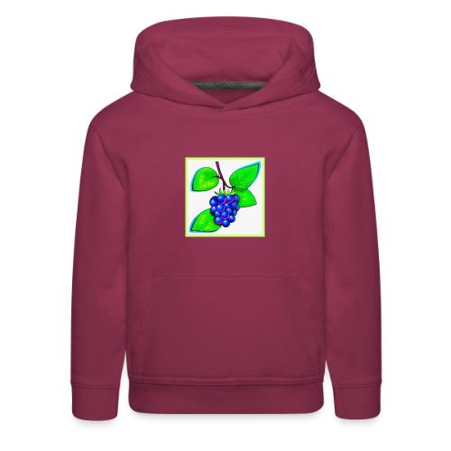 Vibrant Blueberry Pop Art - Kids‘ Premium Hoodie
