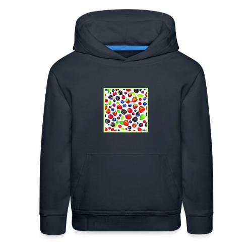 Berry Burst: Fruity Pattern - Kids‘ Premium Hoodie