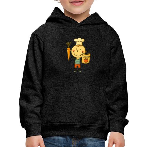 Cartoon Chef Boy Kids Cooking Shirt - Kids‘ Premium Hoodie