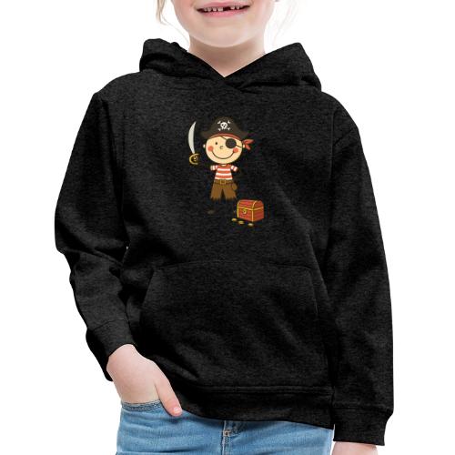 Cartoon Pirate Boy Kids Treasure T-Shirt - Kids‘ Premium Hoodie