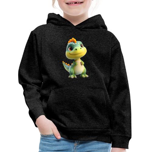 Playful 3D Baby Dinosaur - Kids‘ Premium Hoodie