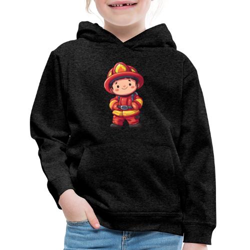 Friendly Firefighter Hero - Kids‘ Premium Hoodie