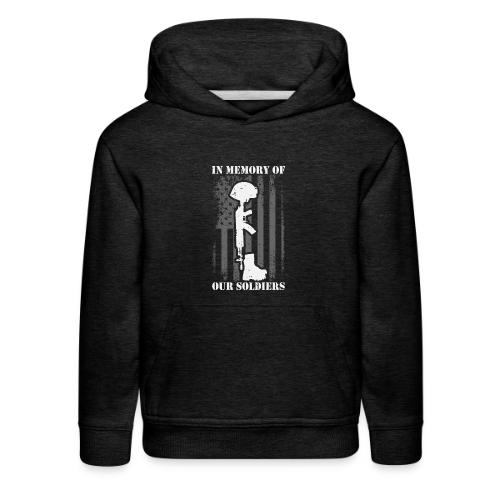 In Memory Of Our Soldiers - Kids‘ Premium Hoodie