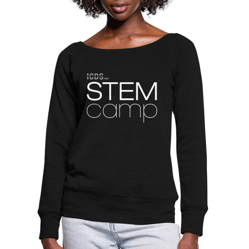 ICDSngo STEMcamp 01A - Women's Wideneck Sweatshirt