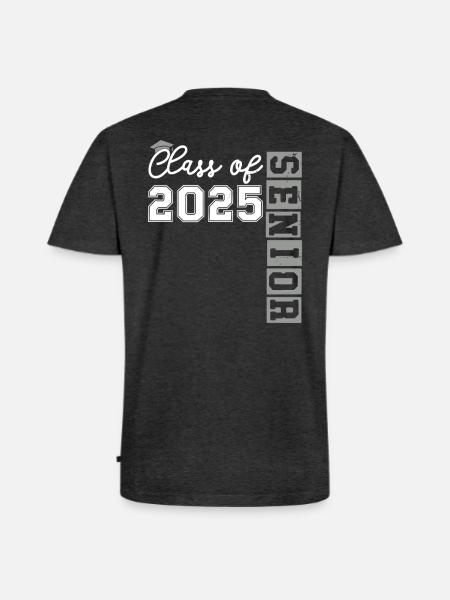 Class Of 2025 Senior  - Men's Premium Organic V-Neck T-Shirt - heather anthracite