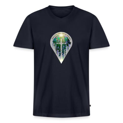 Easter Grace Cascades Vine T Shirt, Renewal Gift - Men's Premium Organic V-Neck T-Shirt