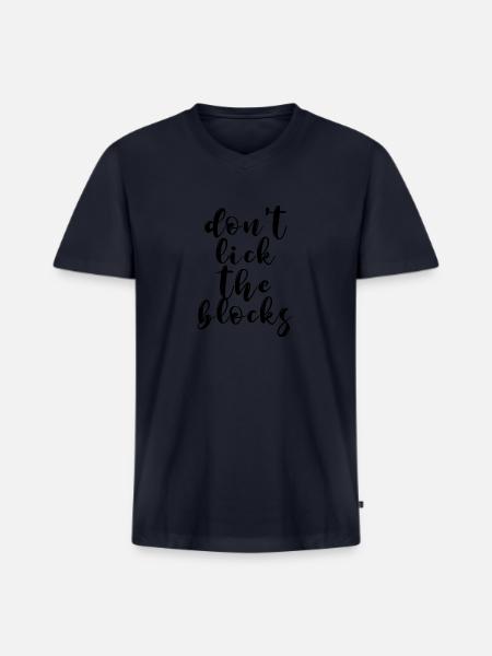 School Psychologist music - Men's Premium Organic V-Neck T-Shirt - navy