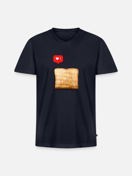 Bread Lover - Men's Premium Organic V-Neck T-Shirt - navy