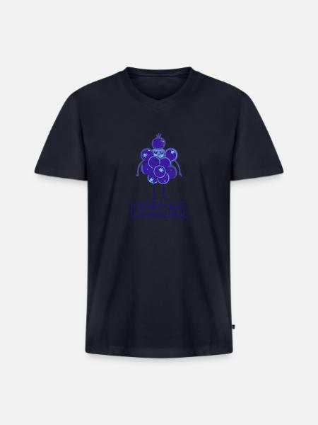 Berry big - Men's Premium Organic V-Neck T-Shirt - navy