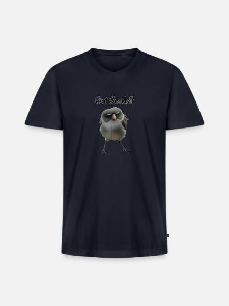 Got Seeds - Men's Premium Organic V-Neck T-Shirt - navy