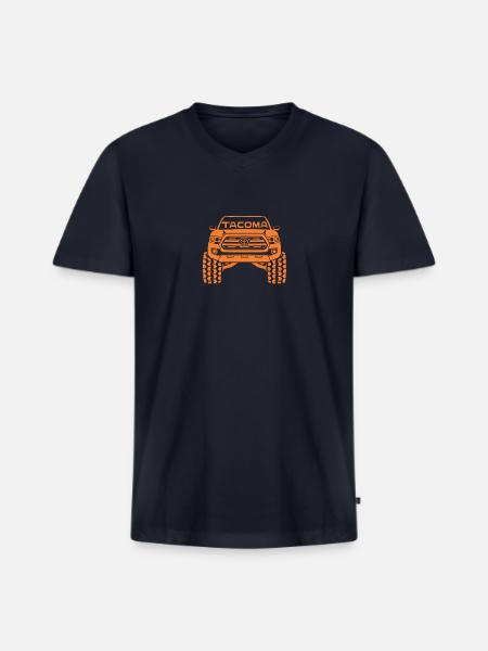 2016 Toyota Tacoma - Men's Premium Organic V-Neck T-Shirt - navy
