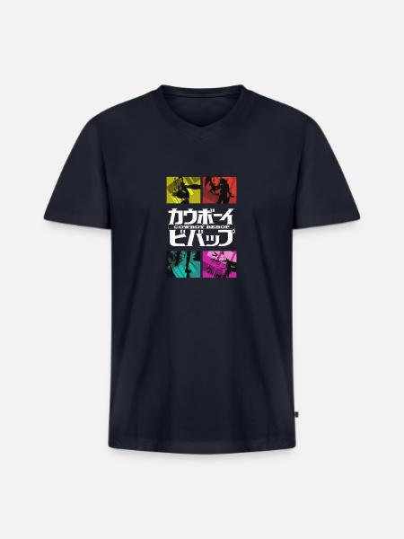 boy cowboy bop merch - Men's Premium Organic V-Neck T-Shirt - navy