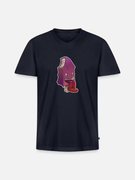 Ice Cream - Men's Premium Organic V-Neck T-Shirt - navy