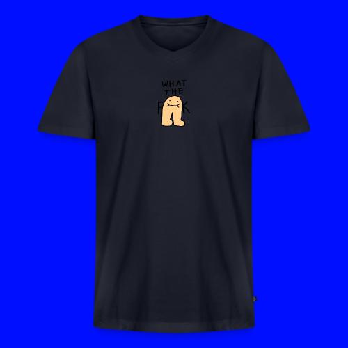 What The Bert, Black Outline (tshirts & handbags) - Men's Premium Organic V-Neck T-Shirt