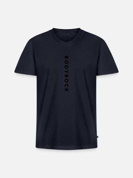 BR Vertical - Men's Premium Organic V-Neck T-Shirt - navy