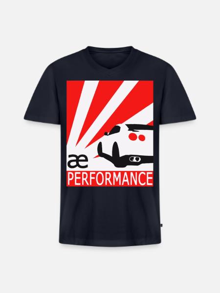 ae performance - Men's Premium Organic V-Neck T-Shirt - navy