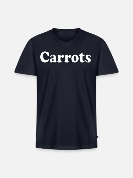 carrots - Men's Premium Organic V-Neck T-Shirt - navy